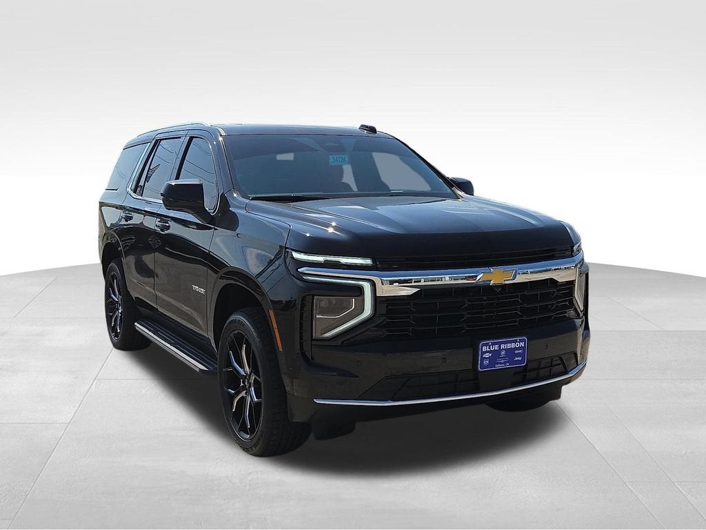 2026 Chevrolet Tahoe LS in Black — front three-quarter view