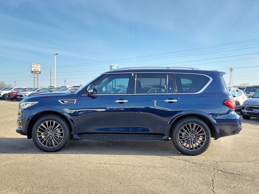 2023 INFINITI QX80 — rear three-quarter view
