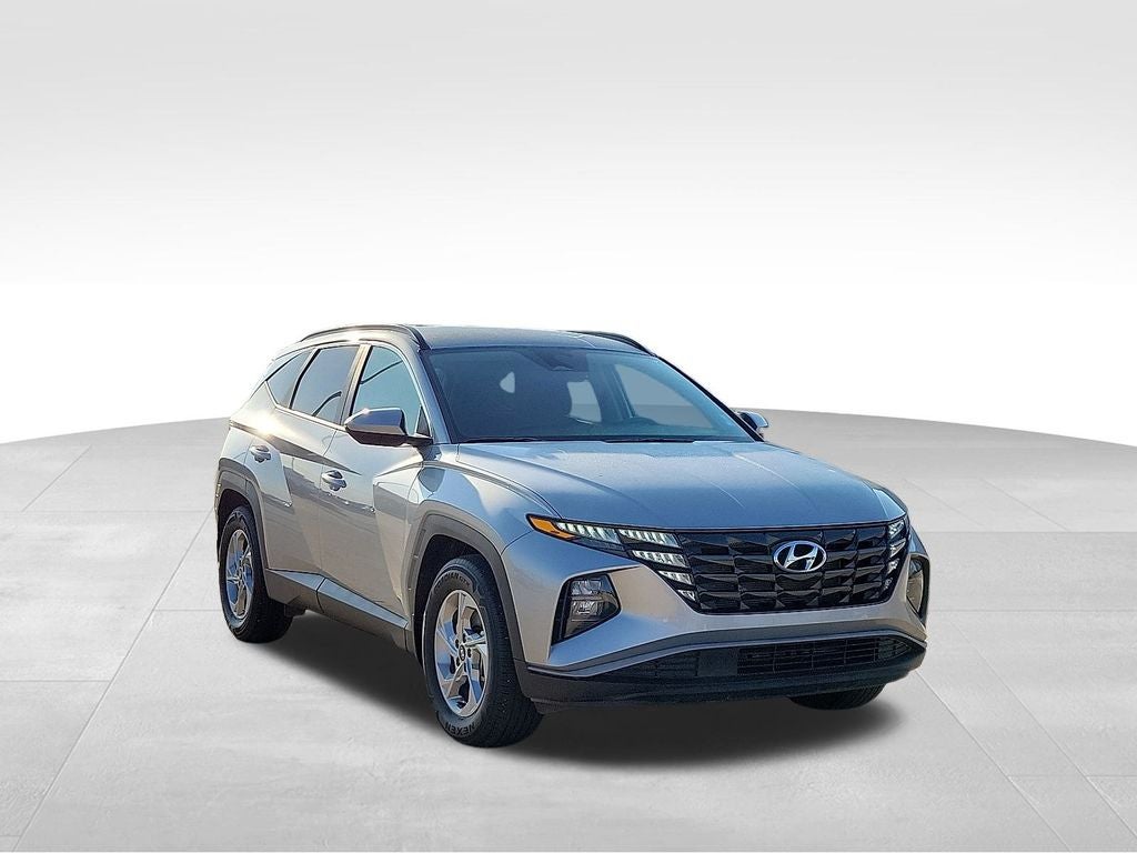 2024 Hyundai Tucson SEL in Shimmering Silver — front three-quarter view
